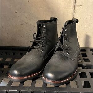 Men's Ben Sherman Black Leather Boots